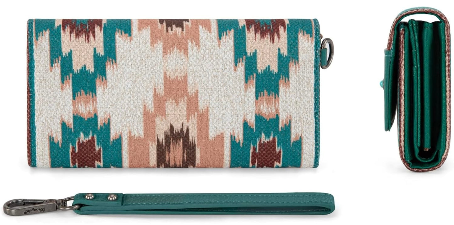 Wrangler Aztec Western Trifold Clutch