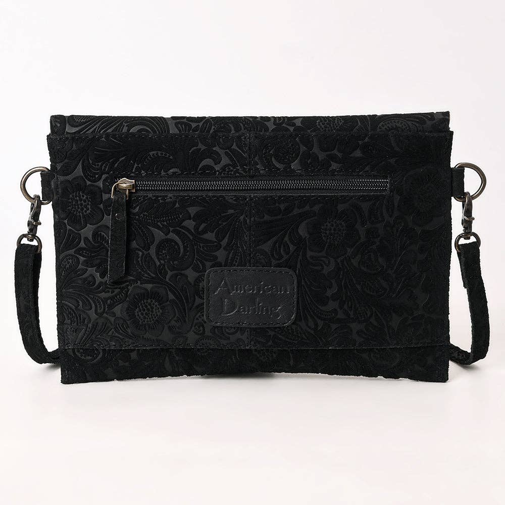 ADBG1641 Tooled Leather Crossbody - Western Handmade Bag by American Darling