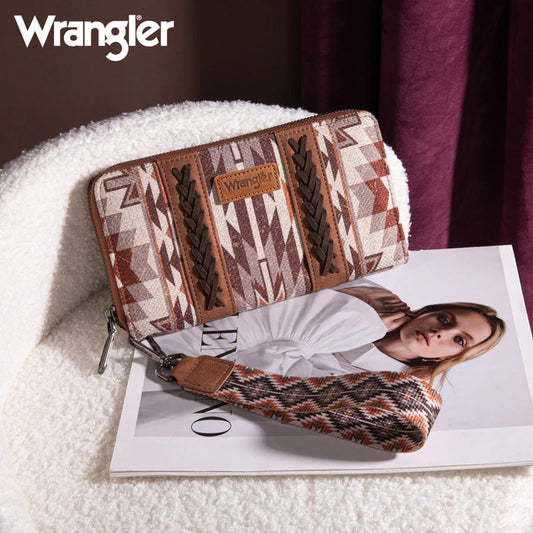 Wrangler Brown Patterned Women's Wallet
