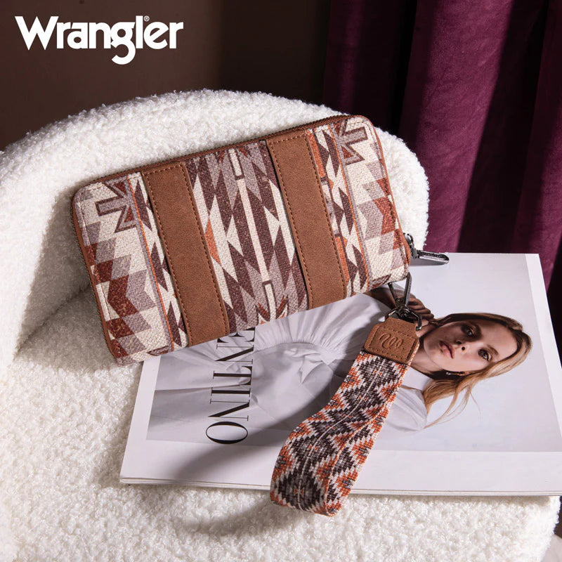 Wrangler Brown Patterned Women's Wallet