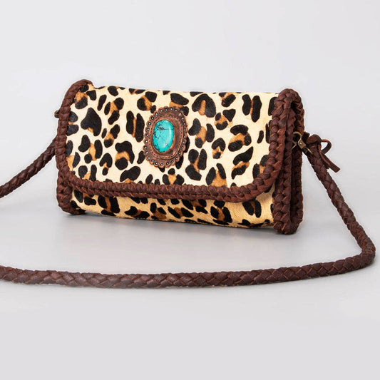 LC-ADBGM267C Wallet Hair-On Genuine Western Leather Women Bag