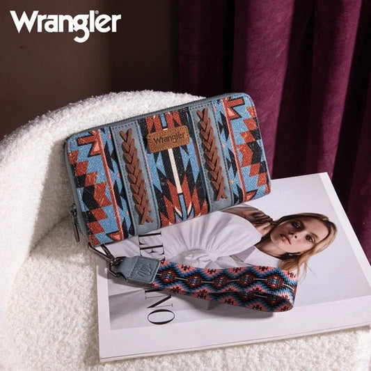 Wrangler Blue Multicolor Women's Wallet