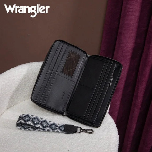 Wrangler Black and Gray Women's Wallet